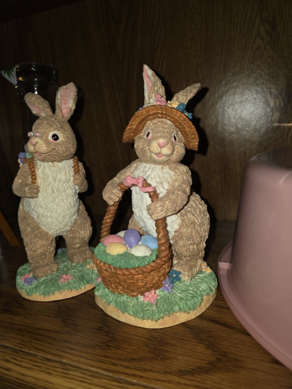 Department 56 Rabbits Baskets Have Lids